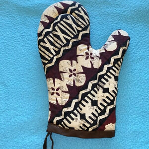 LANAKILA CRAFTS OVEN MITT Hawaiian print quilted thick lining cooking glove NEW